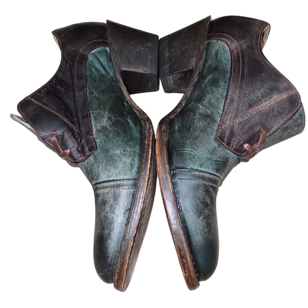 Stetson Dark Teal Oxfords for Men - Picture 8 of 10